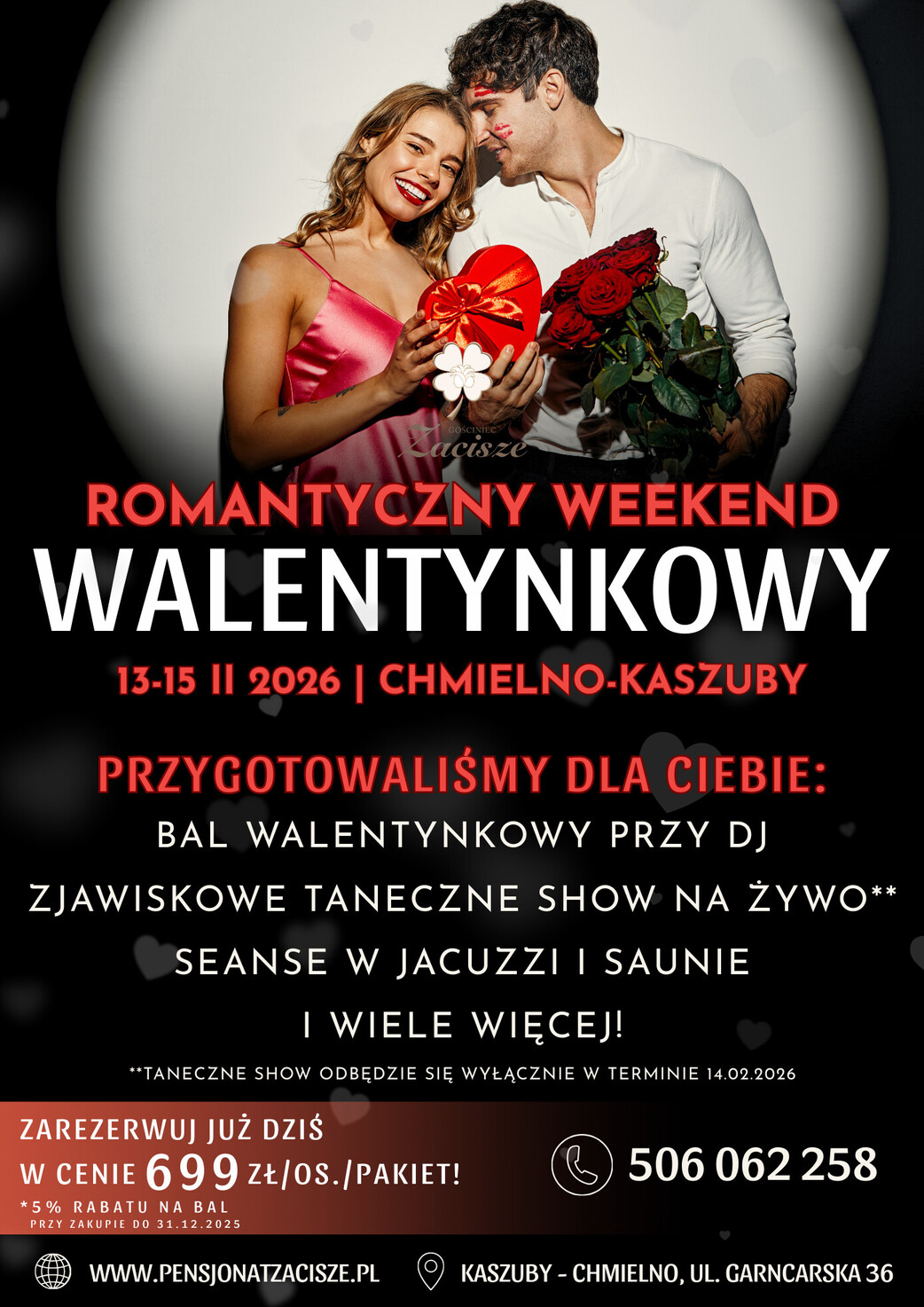 Bal walentynkowy 2026 - Pensjonat Zacisze Bal walentynkowy 2026 - Pensjonat Zacisze